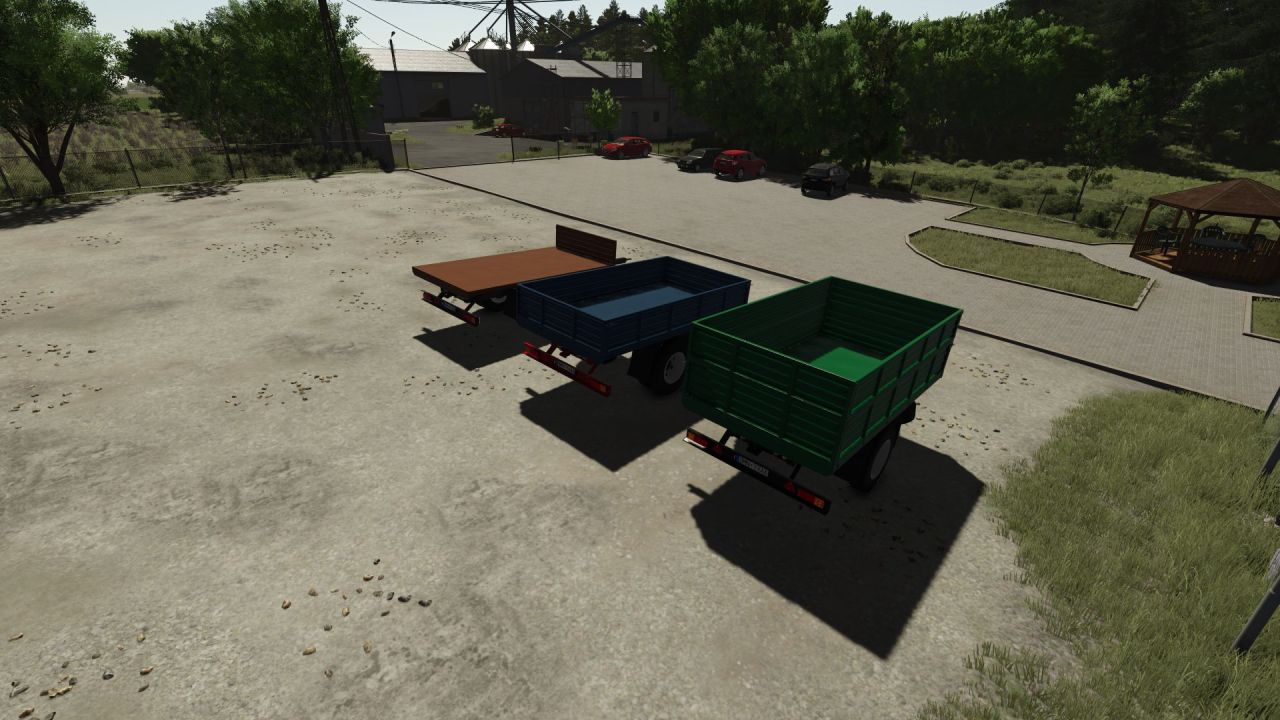 Efficient One Axle Trailer for Farming Simulator 25