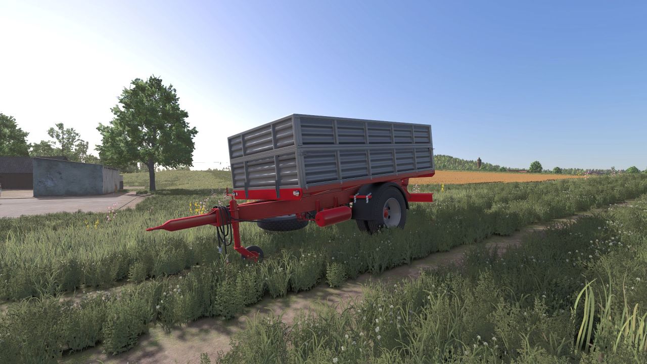 Efficient One Axle Trailer for Farming Simulator 25