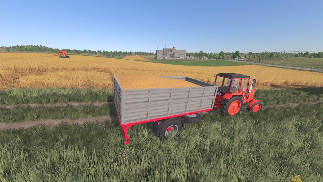 Efficient One Axle Trailer for Farming Simulator 25