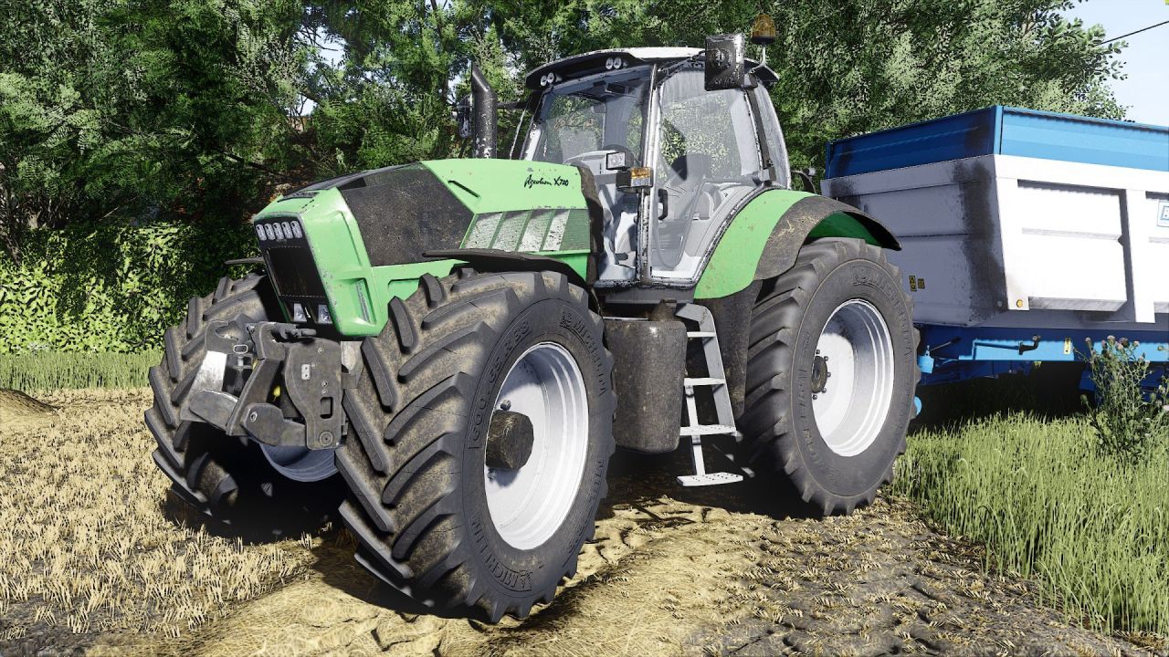 Leistungsstarker Mähdrescher Deutz Fahr X710-720-730 mit echtem GPS für Farming Simulator 25