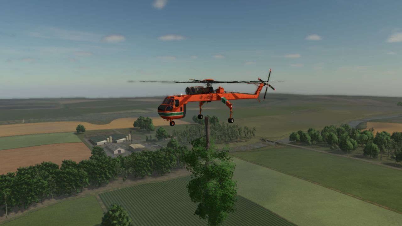 Потужний Forestry Helicopter для Лісозаготівлі у Farming Simulator 25