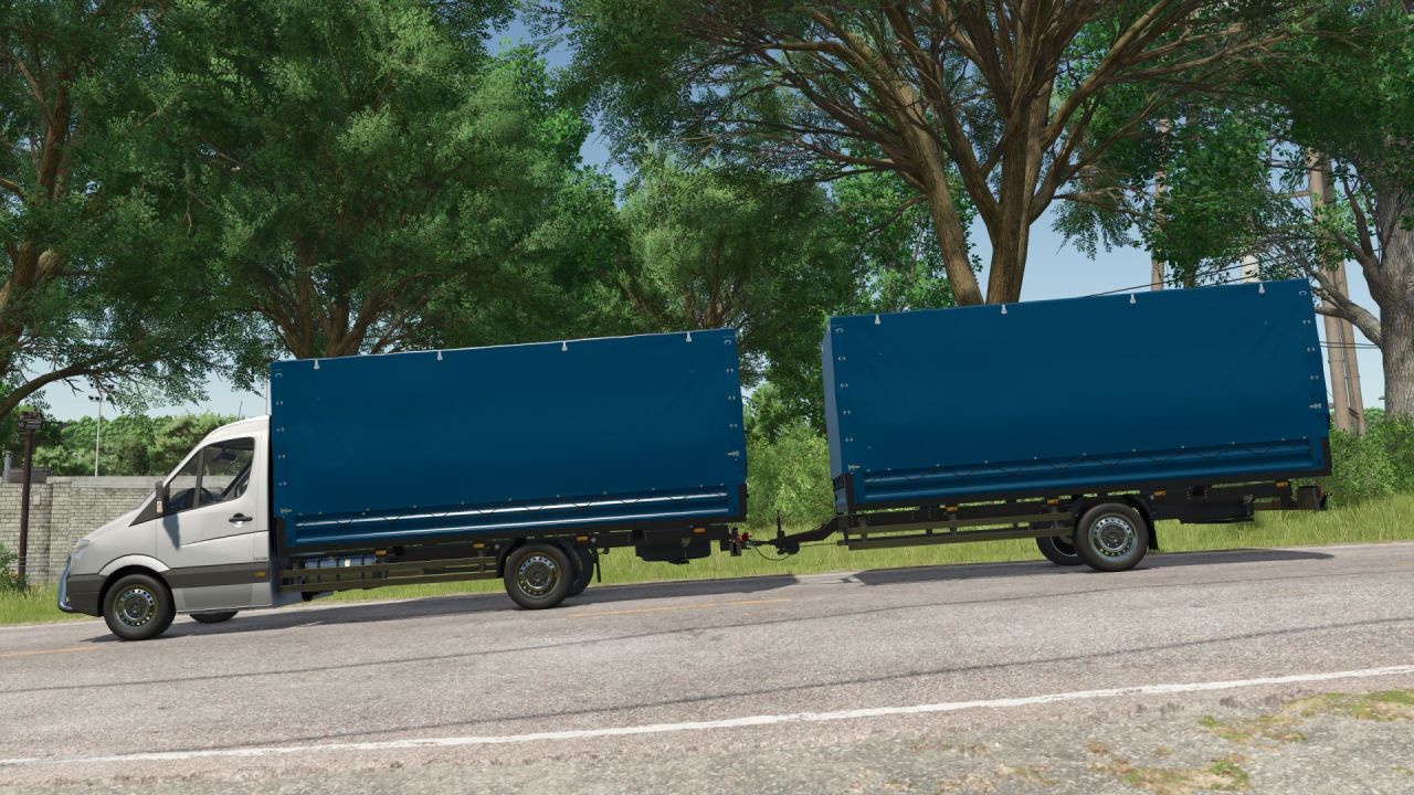 Practical Mercedes-Benz Sprinter Trailer — Universal Transport for FS25