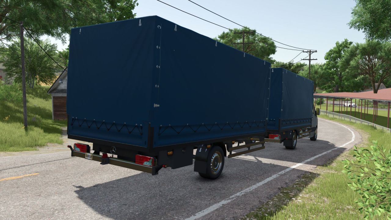 Practical Mercedes-Benz Sprinter Trailer — Universal Transport for FS25