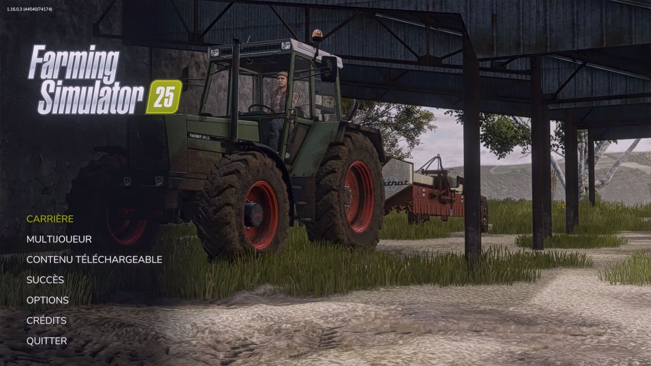 Neue Menühintergründe für Farming Simulator 25 — Stylischer Splash Screen im Spiel