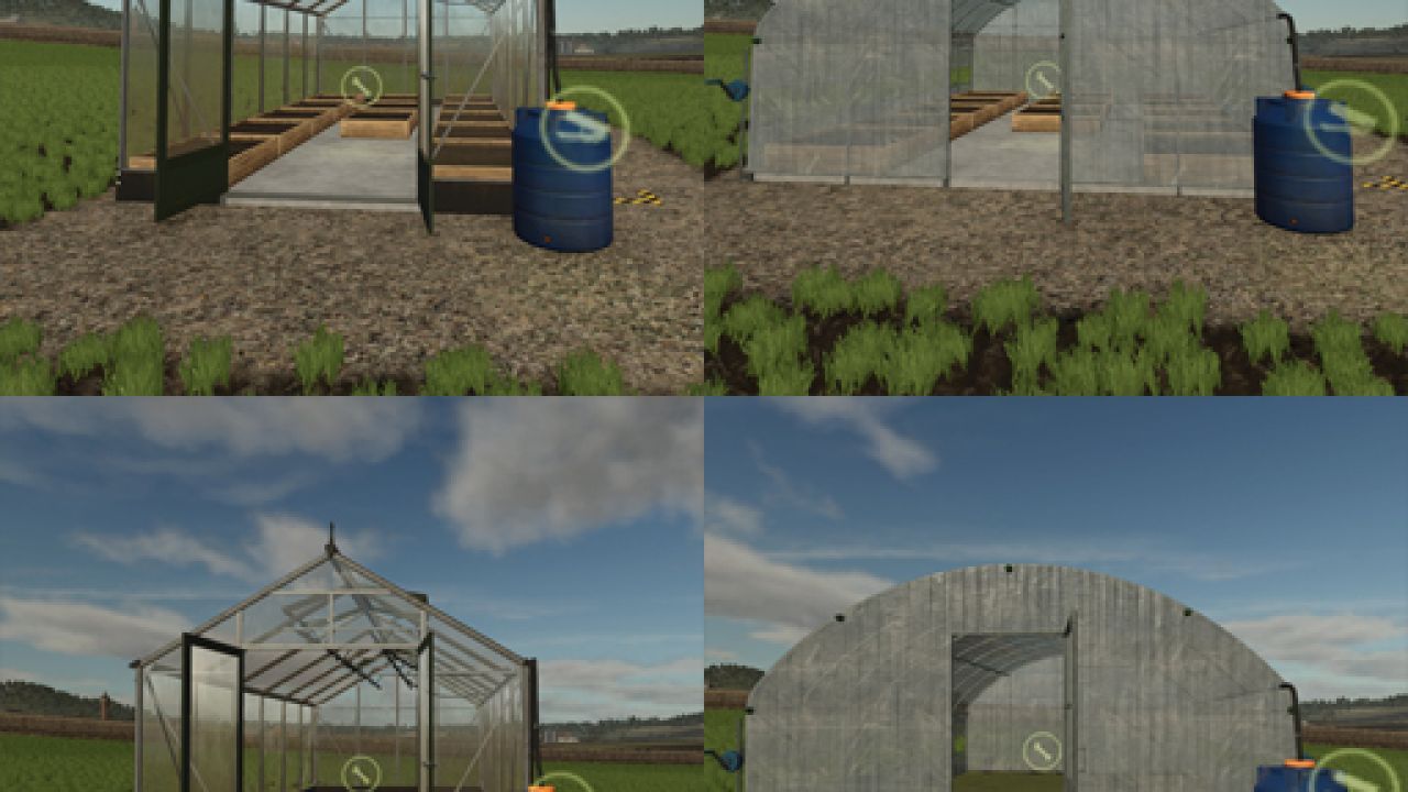 Ефективні Small Greenhouses — Оновлені Малі Теплиці для Farming Simulator 25