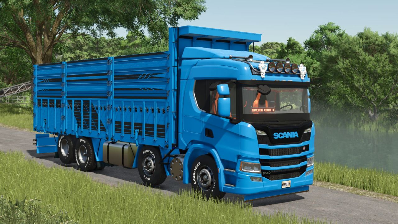 Powerful Truck Scania NTG P320 KİRKAYAK for FS25 with Interactive Cabin and Tuning