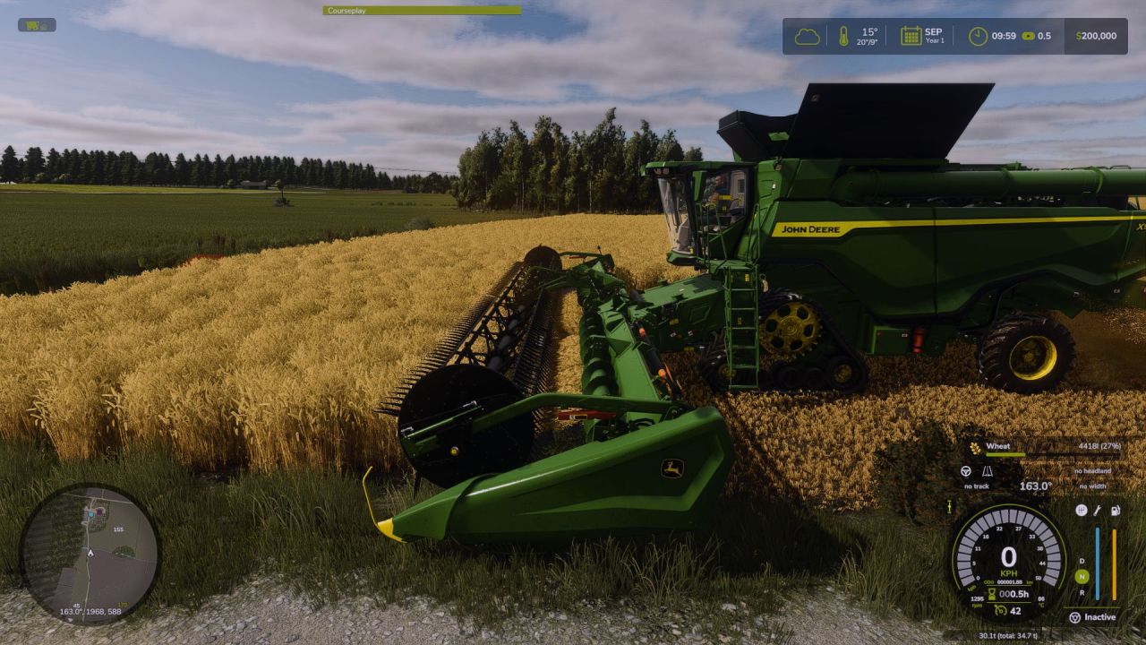 Ефективні Додаткові Камери для John Deere X9 Series — Огляд 360° у Farming Simulator 25