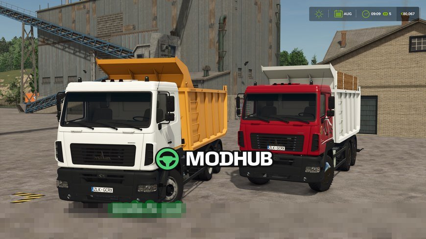 Мод на вантажівку MAZ 6501 для Фермер Симулятор 25