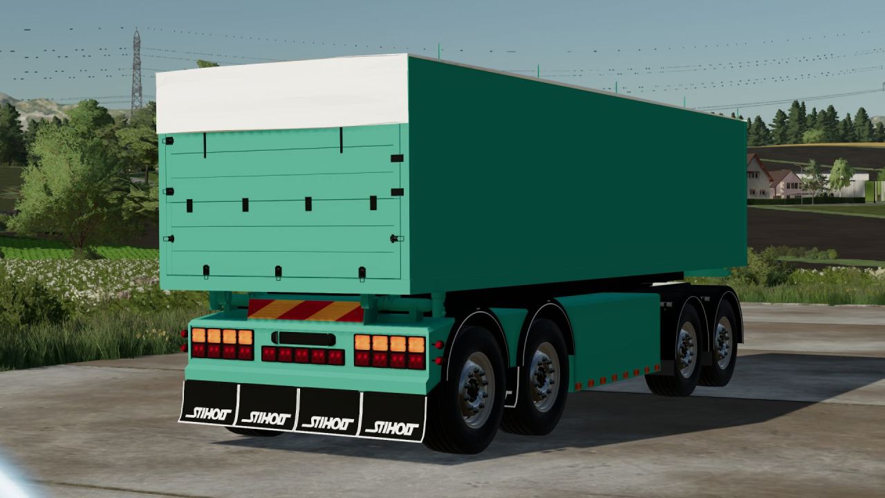 Efektywny Półprzyczepa Lundby Flyer Trailer 35 000L do Dużych Plonów w FS25