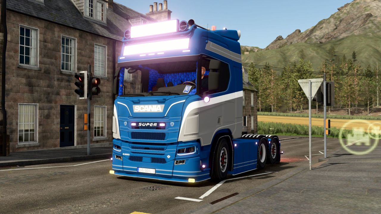 Stylish and Powerful Scania Truckstyling 580 hp Truck for Farming Simulator 25