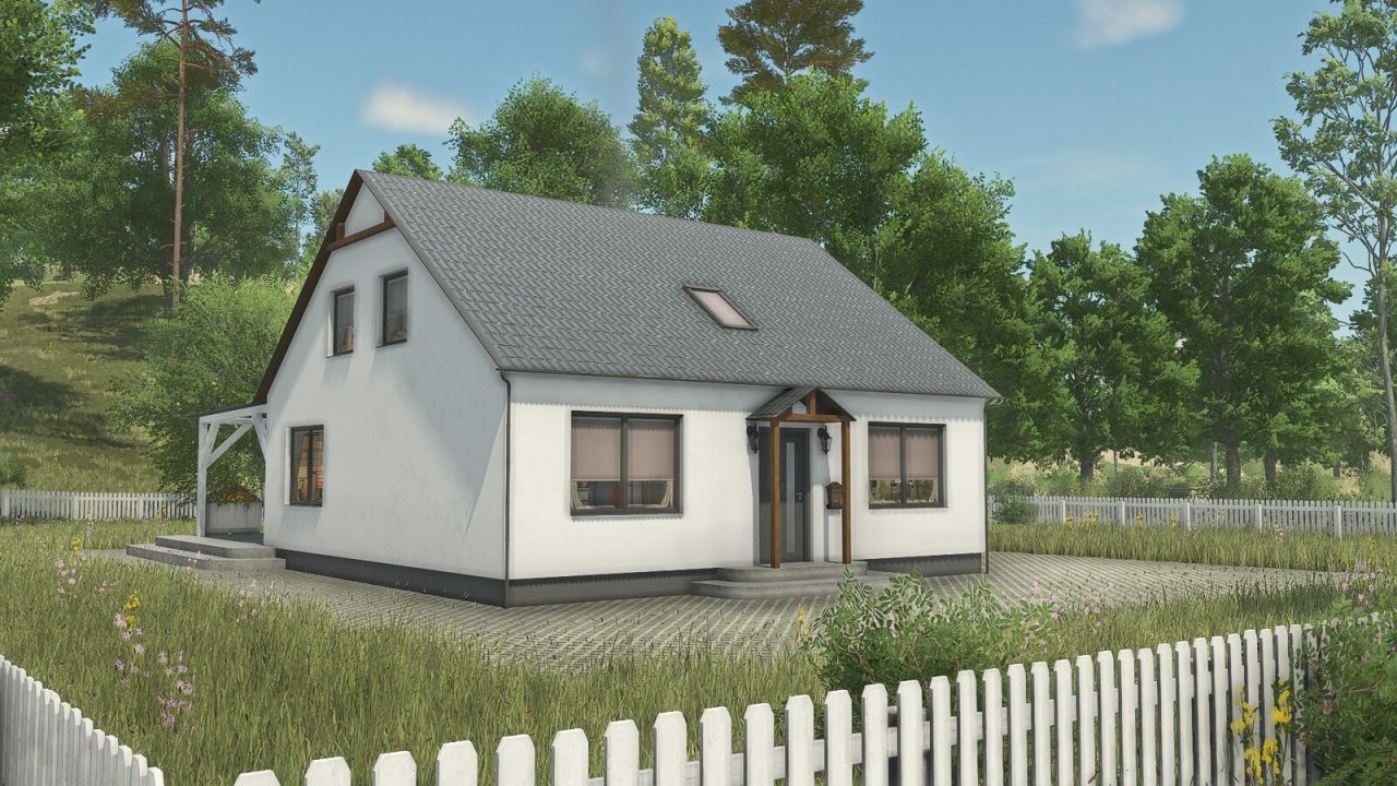 Modern House EU for FS25 — Stylish Residence on Your Farm
