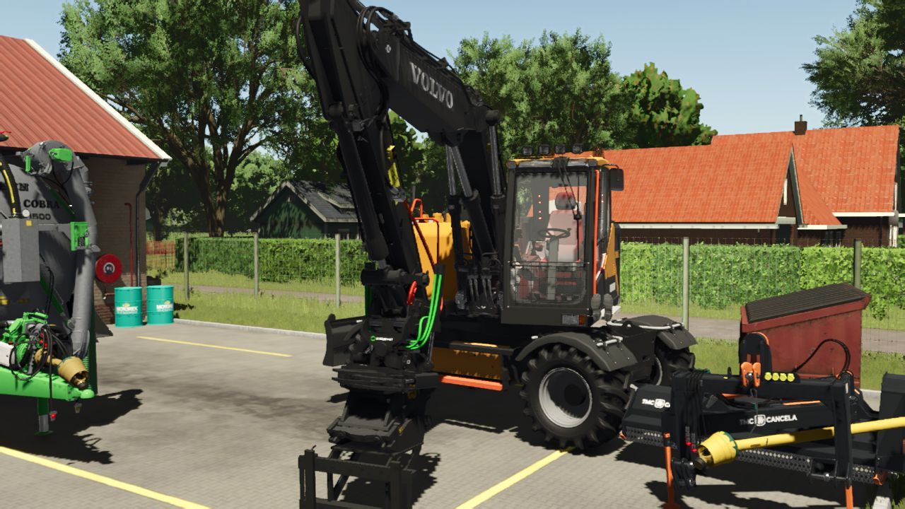 Потужний Колісний Екскаватор Volvo EWR170E для Farming Simulator 25