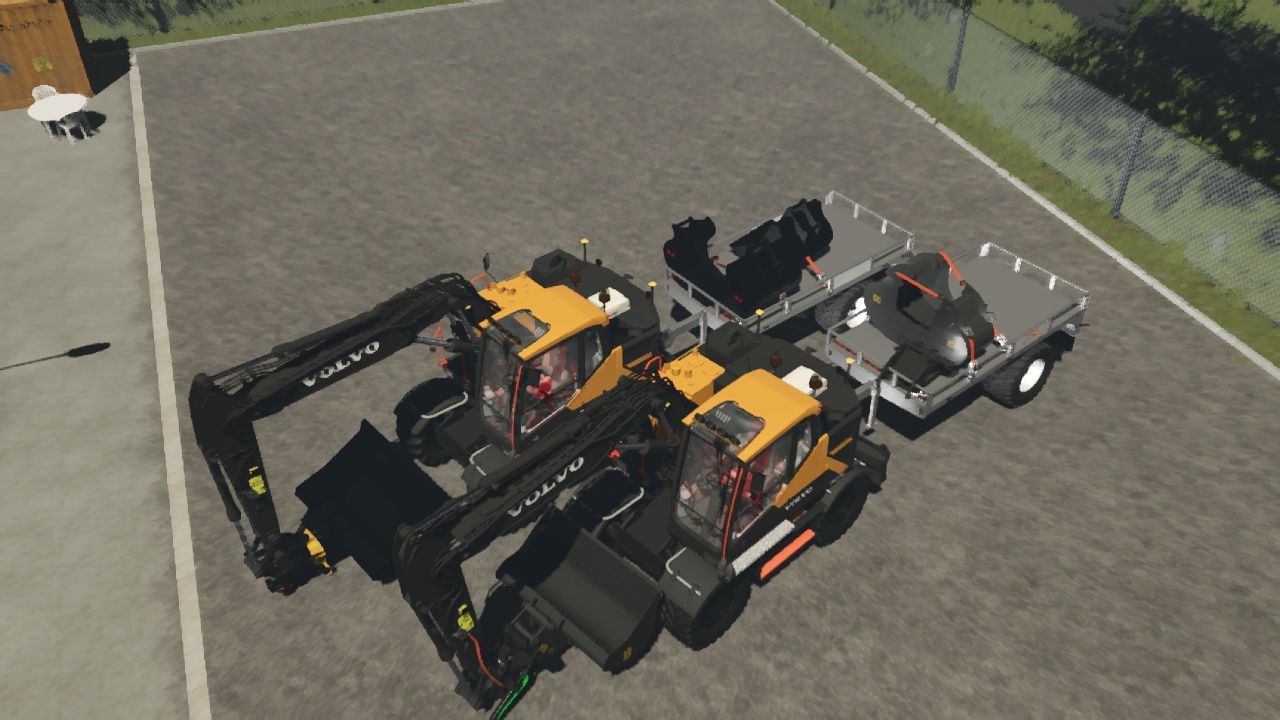 Потужний Колісний Екскаватор Volvo EWR170E для Farming Simulator 25