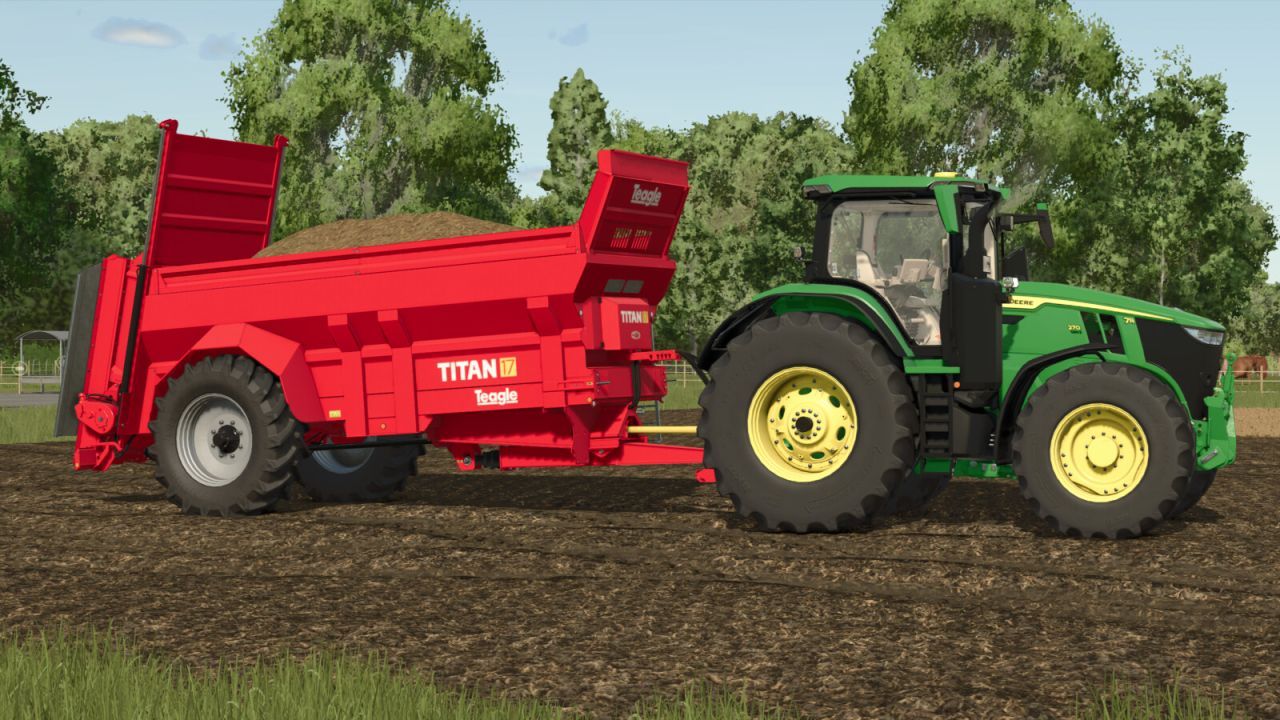 Ефективний Розкидач Teagle Titan 17 для Farming Simulator 25 — Широке Внесення на 16 м