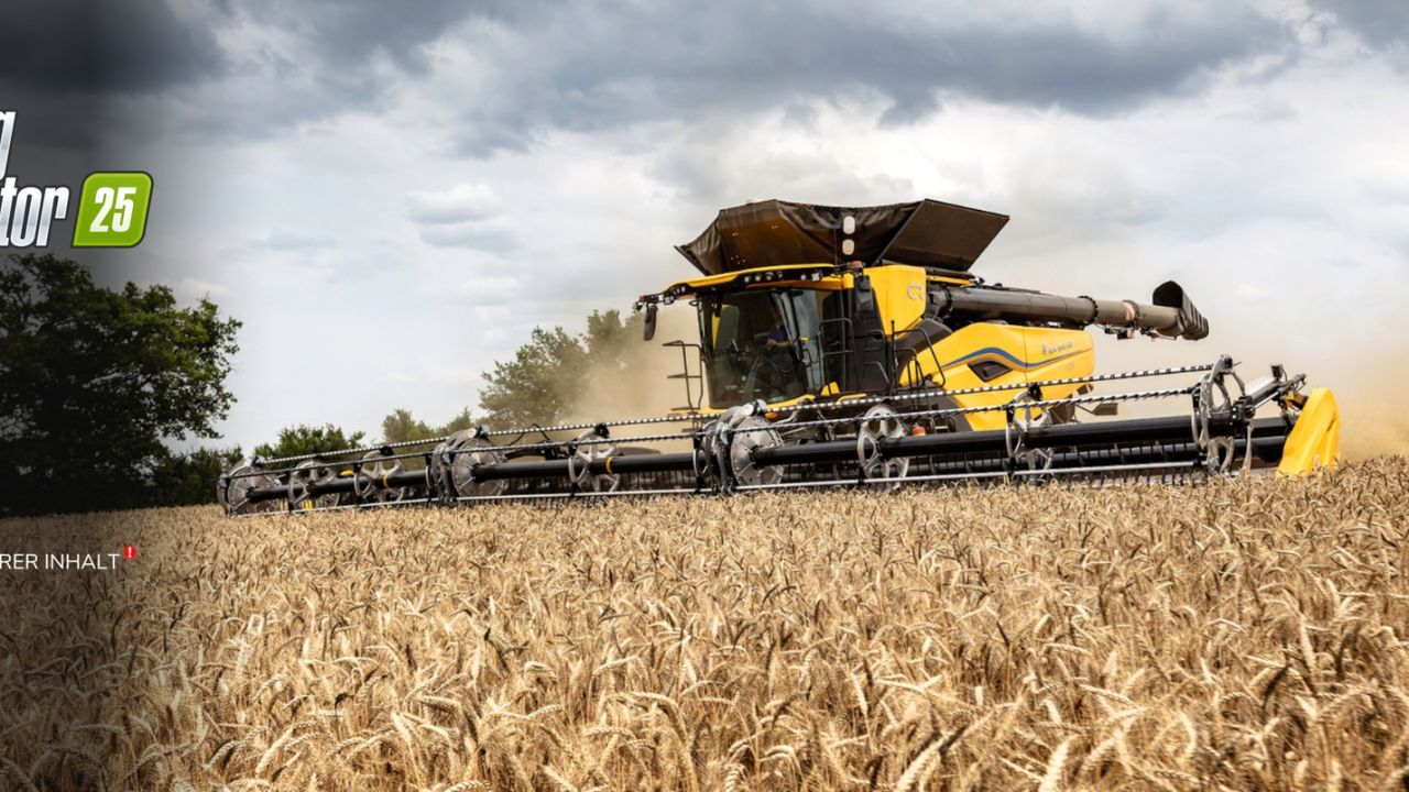 Новий New Holland Custom Background Pack — Стильні Фони Меню для Farming Simulator 25