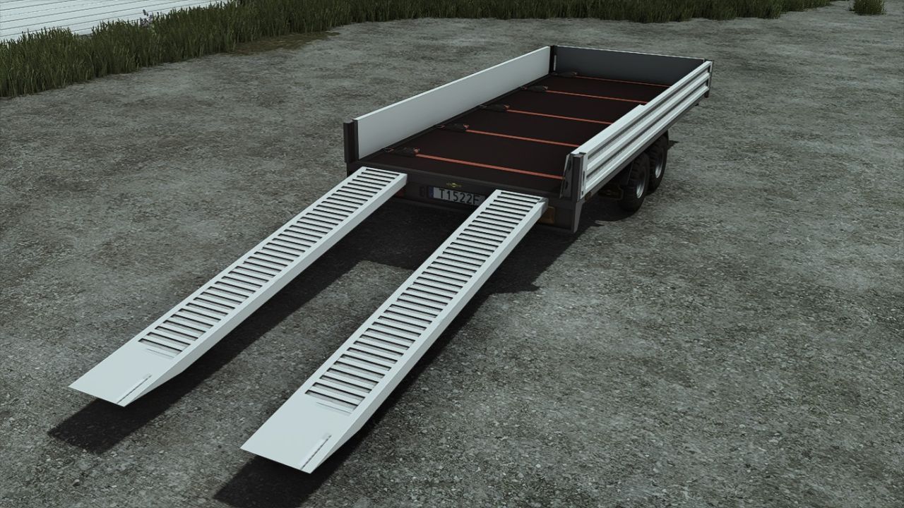 Efektywny Przyczep Humbaur z Dwiema Rampami do Farming Simulator 25