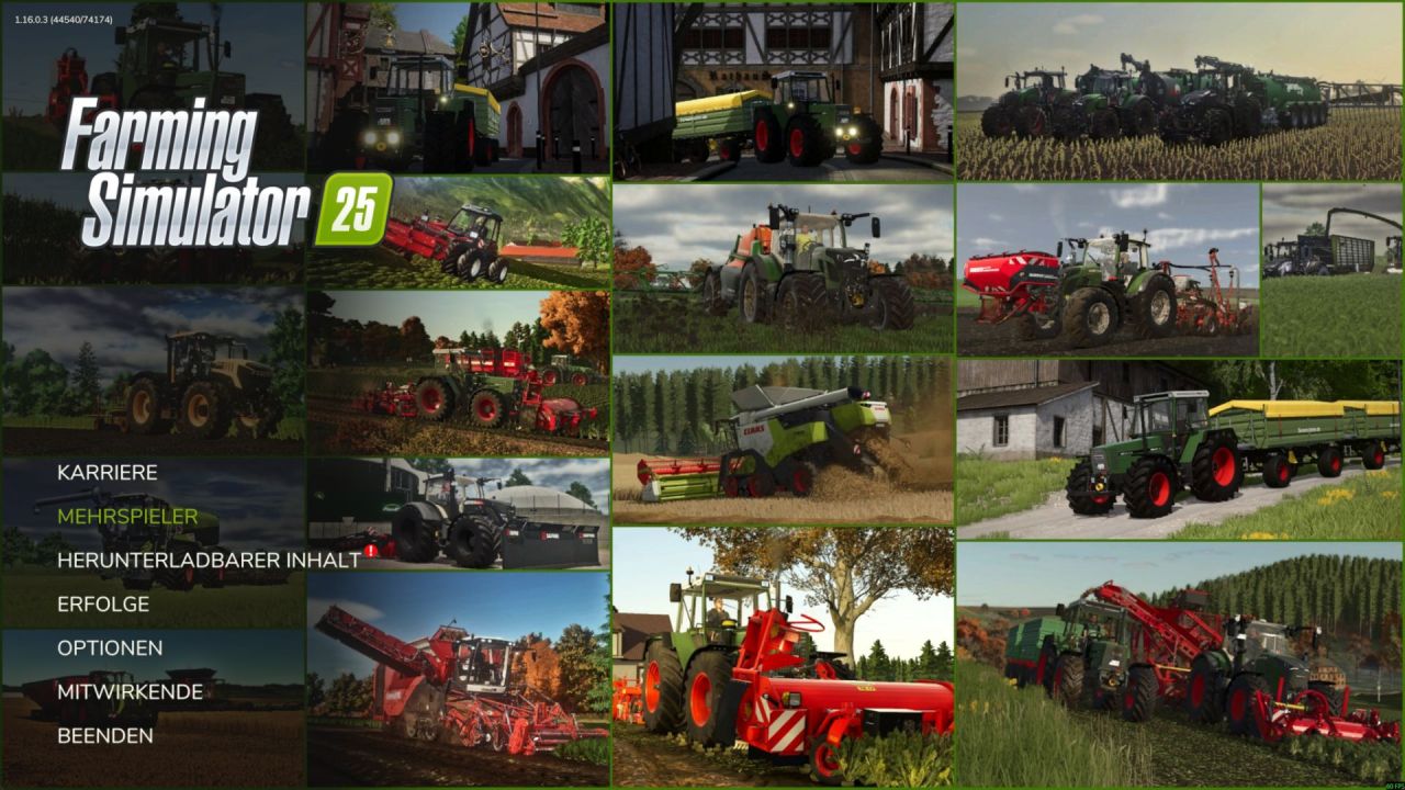 Стильний Main Menu Background Collage для Farming Simulator 25 — Новий Фон Головного Меню