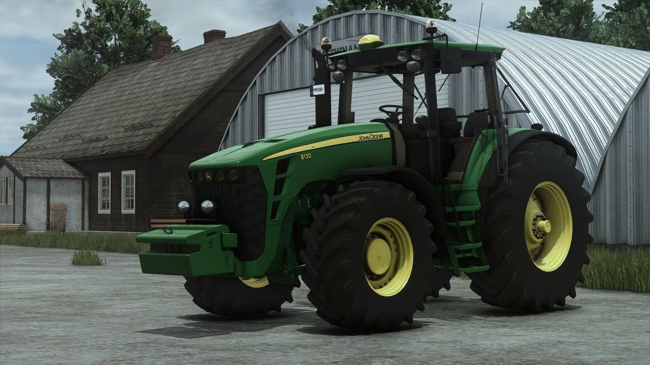 Leistungsstarker Traktor John Deere 8x30 (8130–8530) für Farming Simulator 25 — 360 PS und GPS