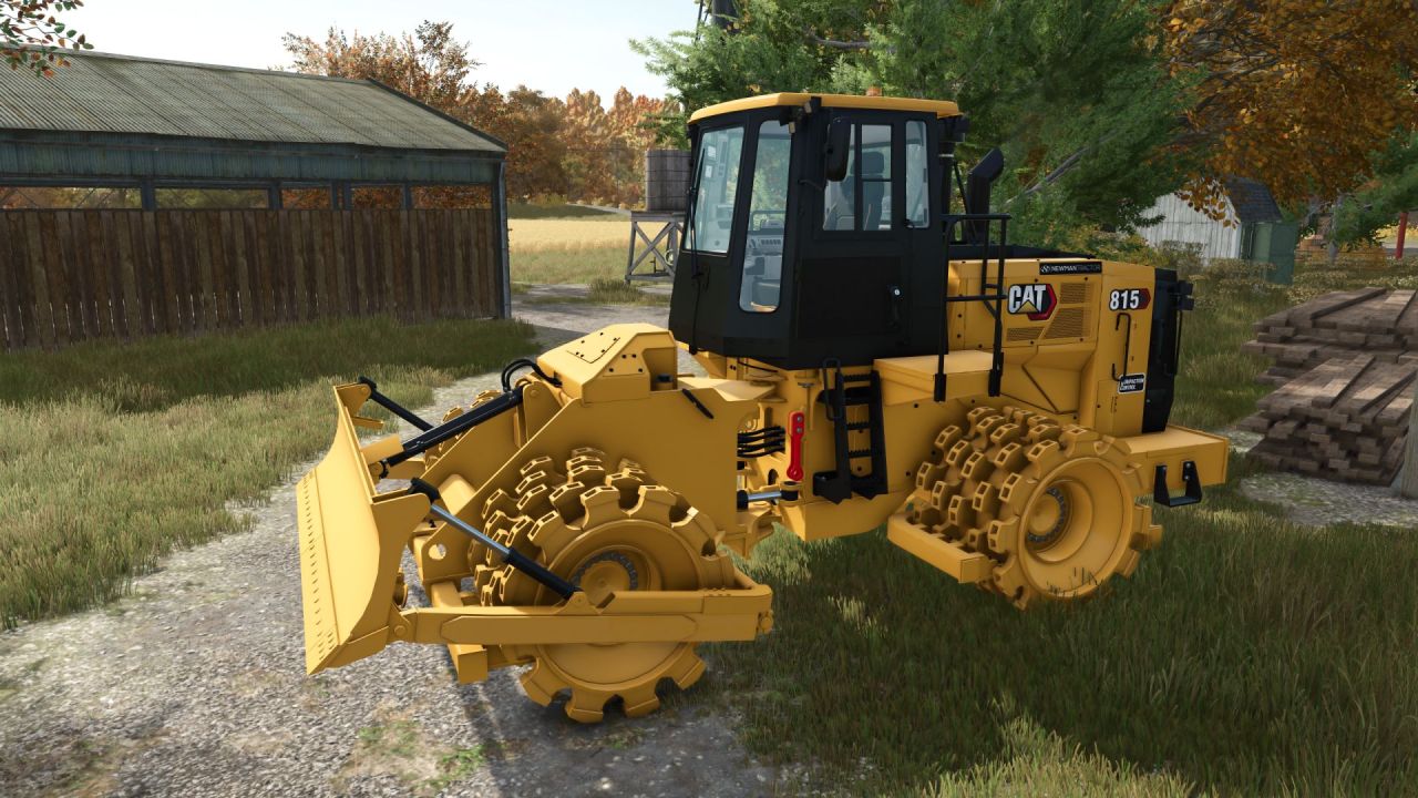 Потужний Ущільнювач CAT 815NG Compactor для Важких Робіт у Farming Simulator 25