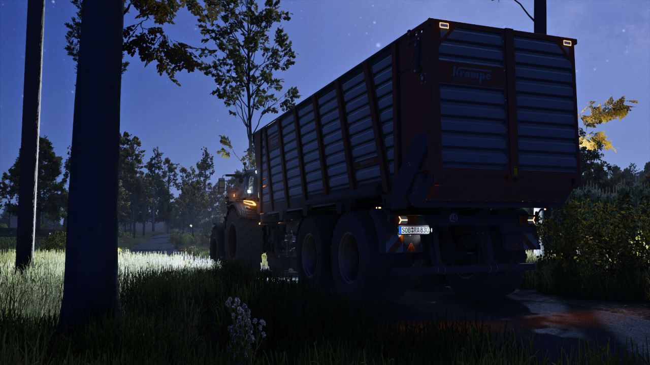 Effizienter Krampe Radium 830S Anhänger für schnelles Silotransport in FS25