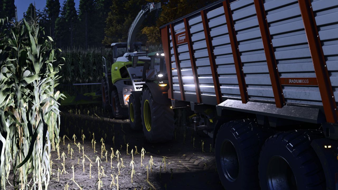 Effizienter Krampe Radium 830S Anhänger für schnelles Silotransport in FS25