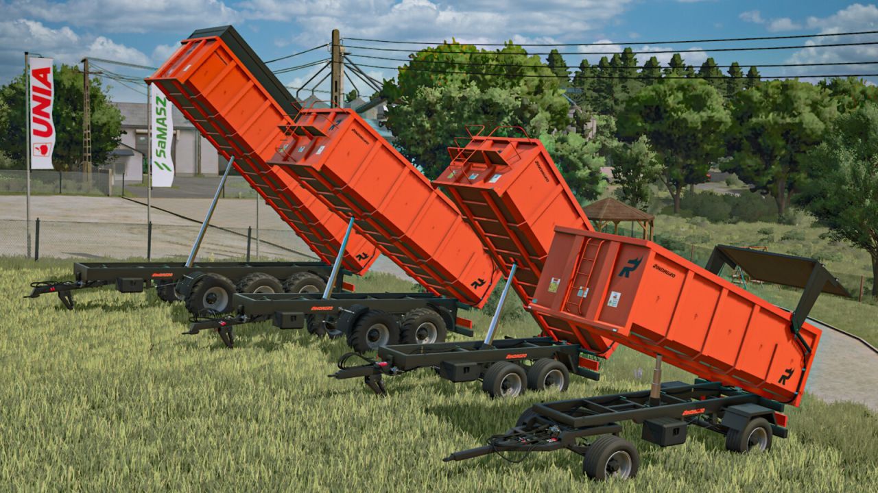 Ефективний Пак Самоскидних Причепів Rinoagro Tipping Trailer Pack для Farming Simulator 25