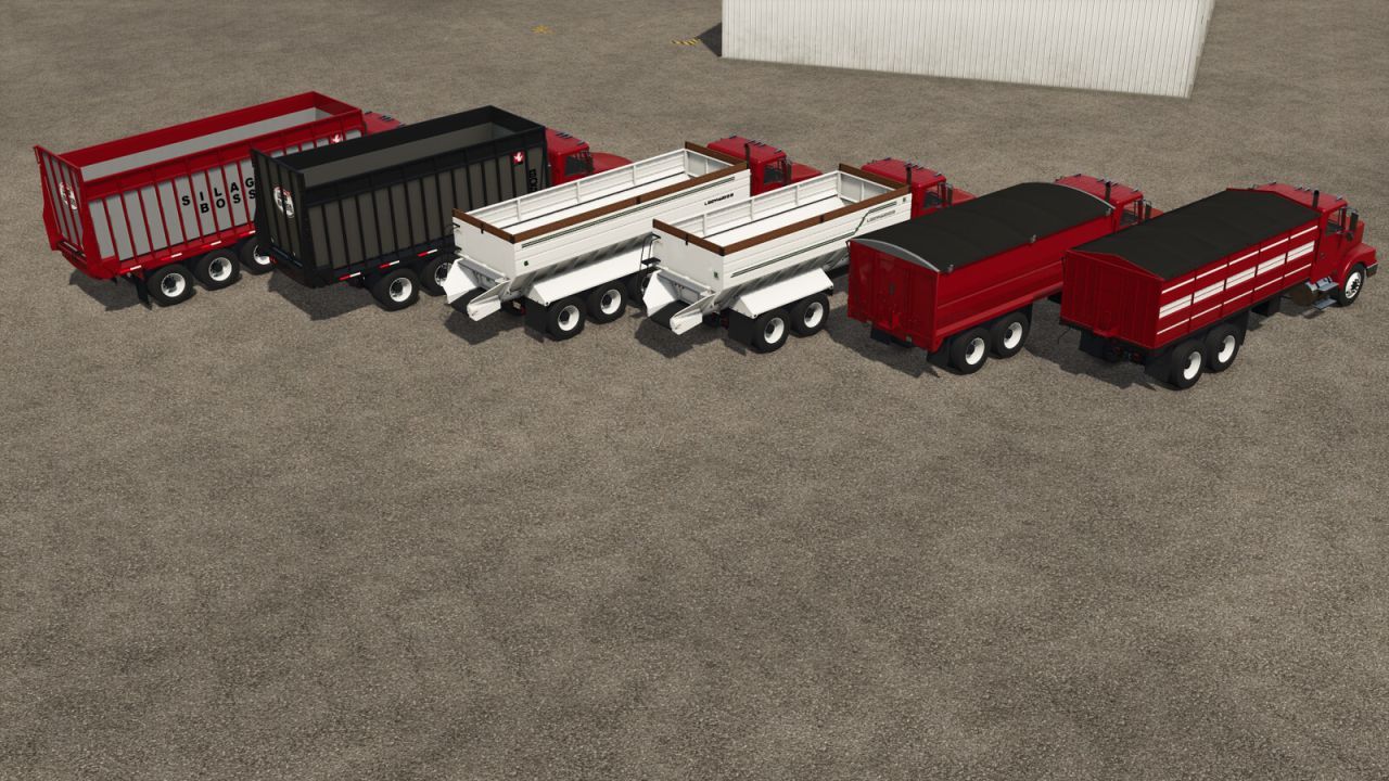 Універсальний Bulk Truck Bed Pack — Потужні Кузови X2/X3 та Pup Trailer для Farming Simulator 25