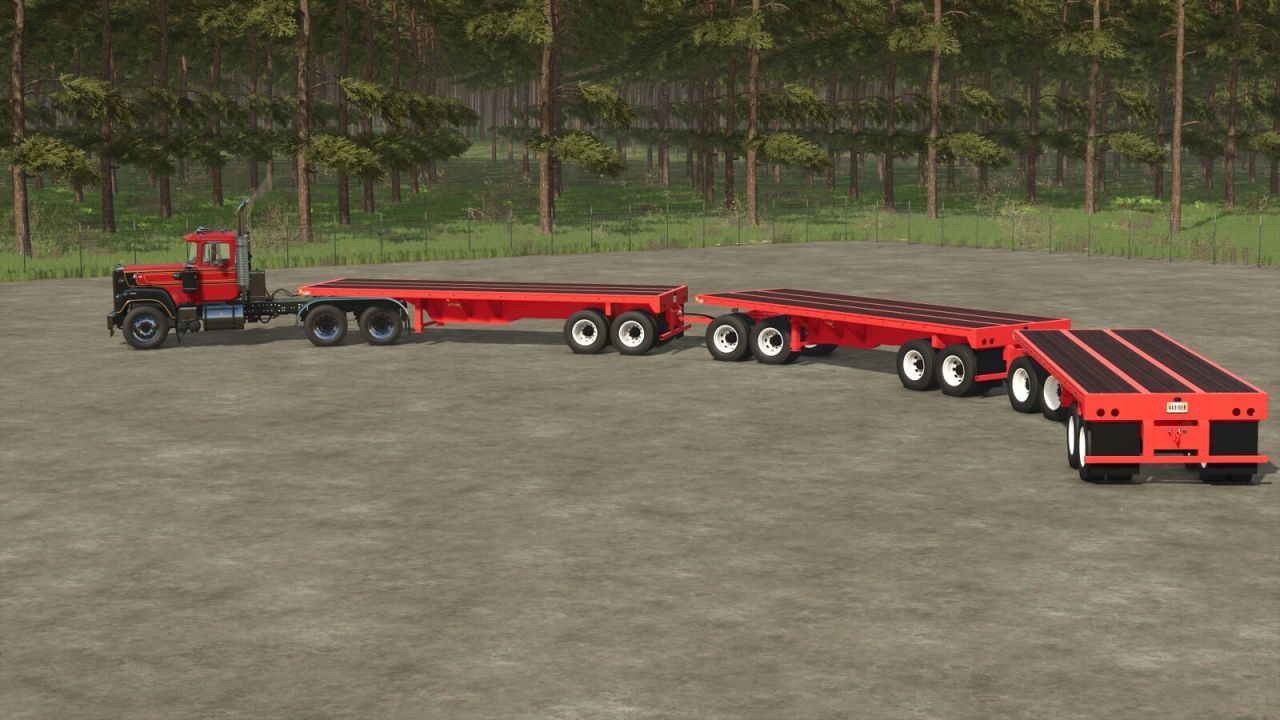 Uniwersalny American Flatbed Pack — Potężne Platformy do Transportu w FS25