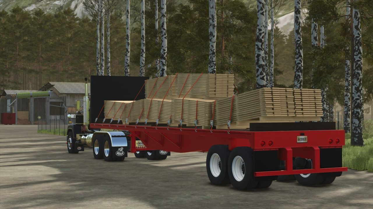 Uniwersalny American Flatbed Pack — Potężne Platformy do Transportu w FS25