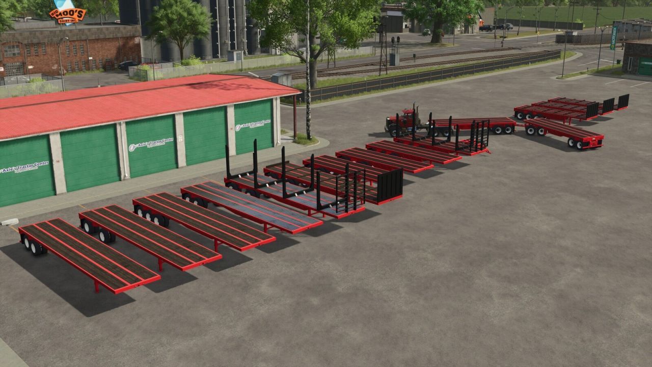 Uniwersalny American Flatbed Pack — Potężne Platformy do Transportu w FS25