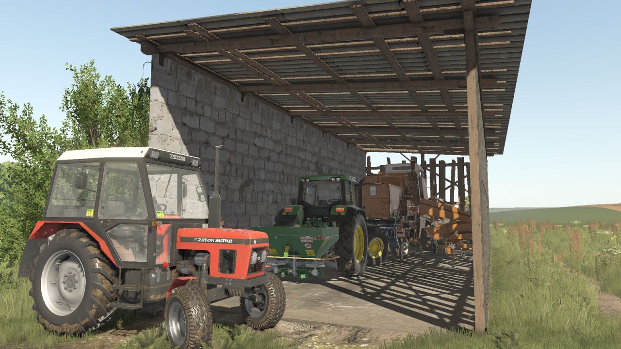 Практичний Machine Shed — Надійний Навіс-Гараж для Техніки у Farming Simulator 25