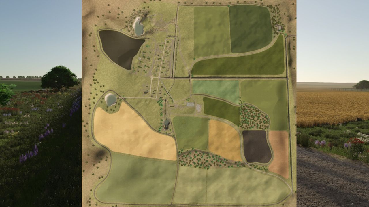 Атмосферна Карта RedField (Red Field) — Відроди Село та Розвивай Ферму у FS25