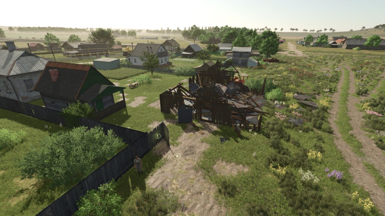 Атмосферна Карта RedField (Red Field) — Відроди Село та Розвивай Ферму у FS25