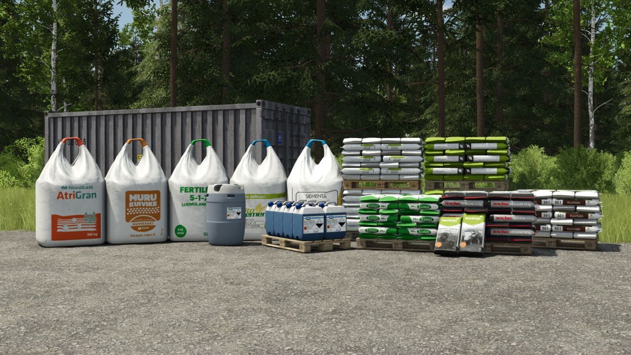 Фінський Пак Finnish Big Bags And Pallets — Ефективні Біг-Беги та Піддони для FS25