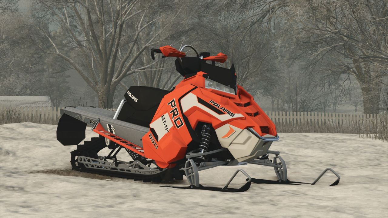 Leistungsstarker Schneemobil Polaris RMK Pro für Farming Simulator 25 — Geschwindigkeit und Tuning