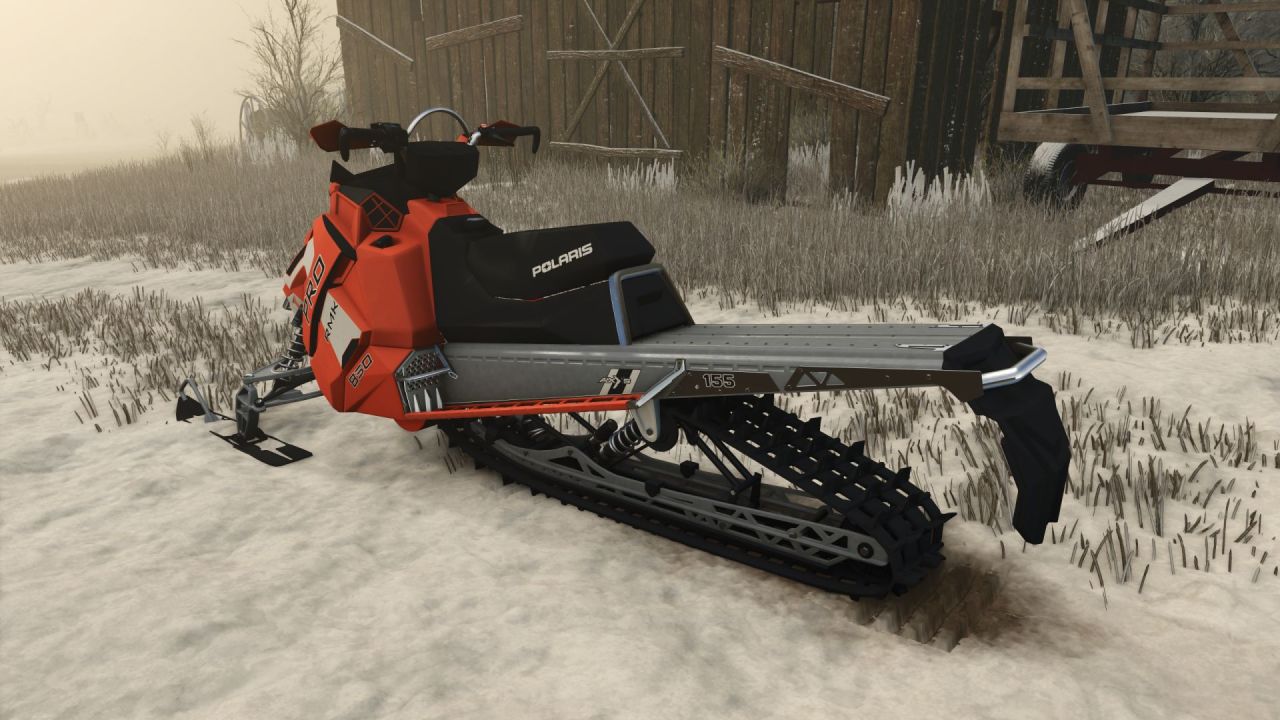 Leistungsstarker Schneemobil Polaris RMK Pro für Farming Simulator 25 — Geschwindigkeit und Tuning