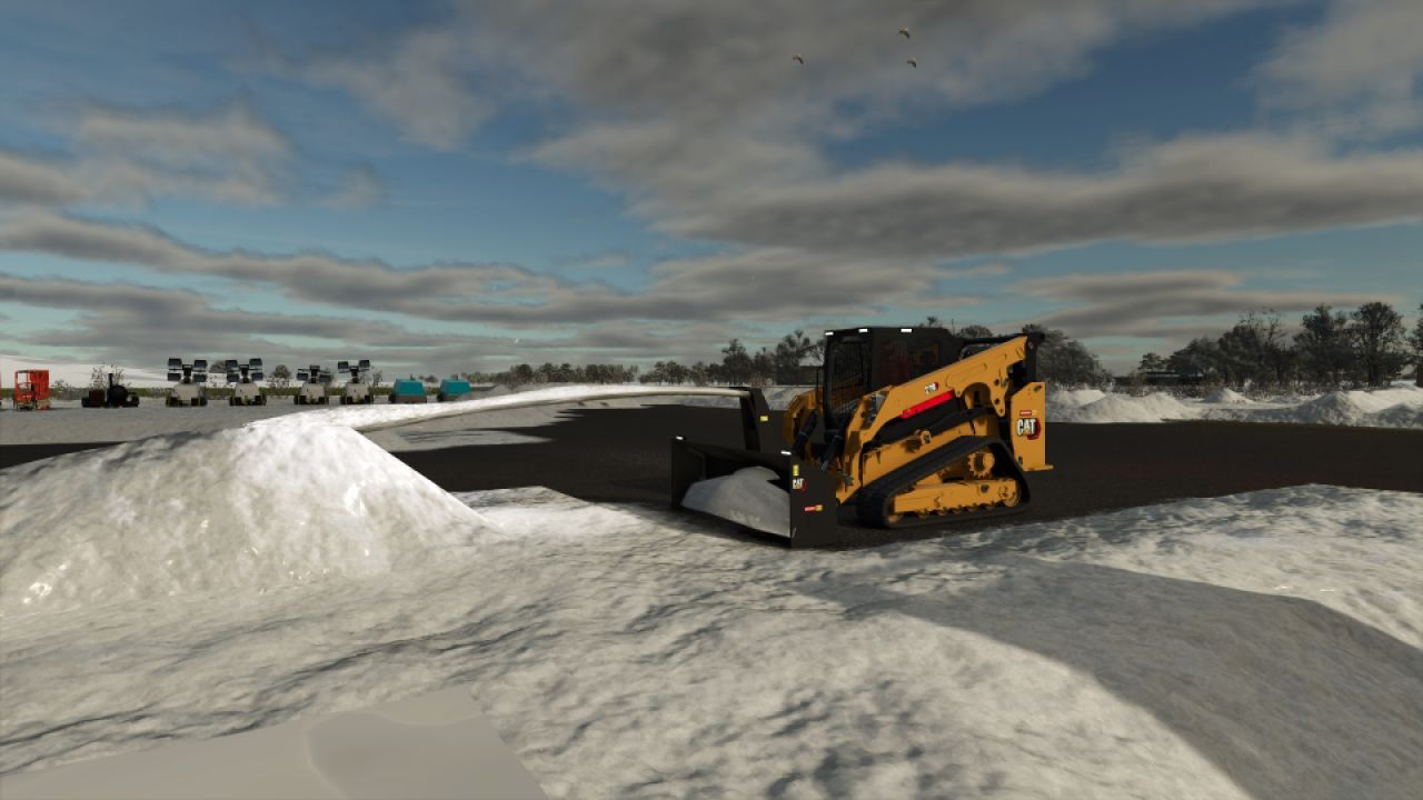 Ефективний Снігоочисник CAT SR421 для Skid Steer у Farming Simulator 25