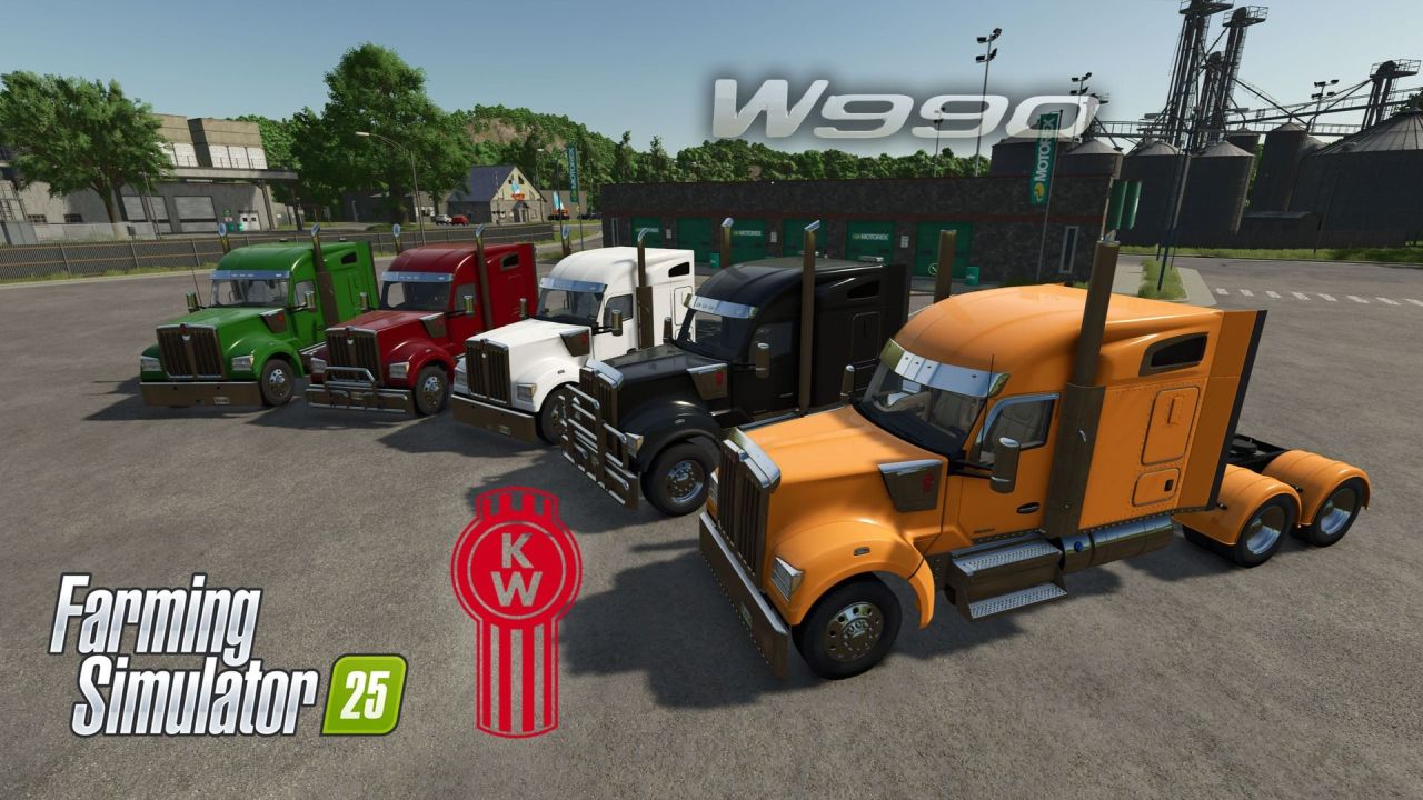 Легендарна Вантажівка Kenworth W990 2020 76" Mid Roof Sleeper — Американська Міць у FS25