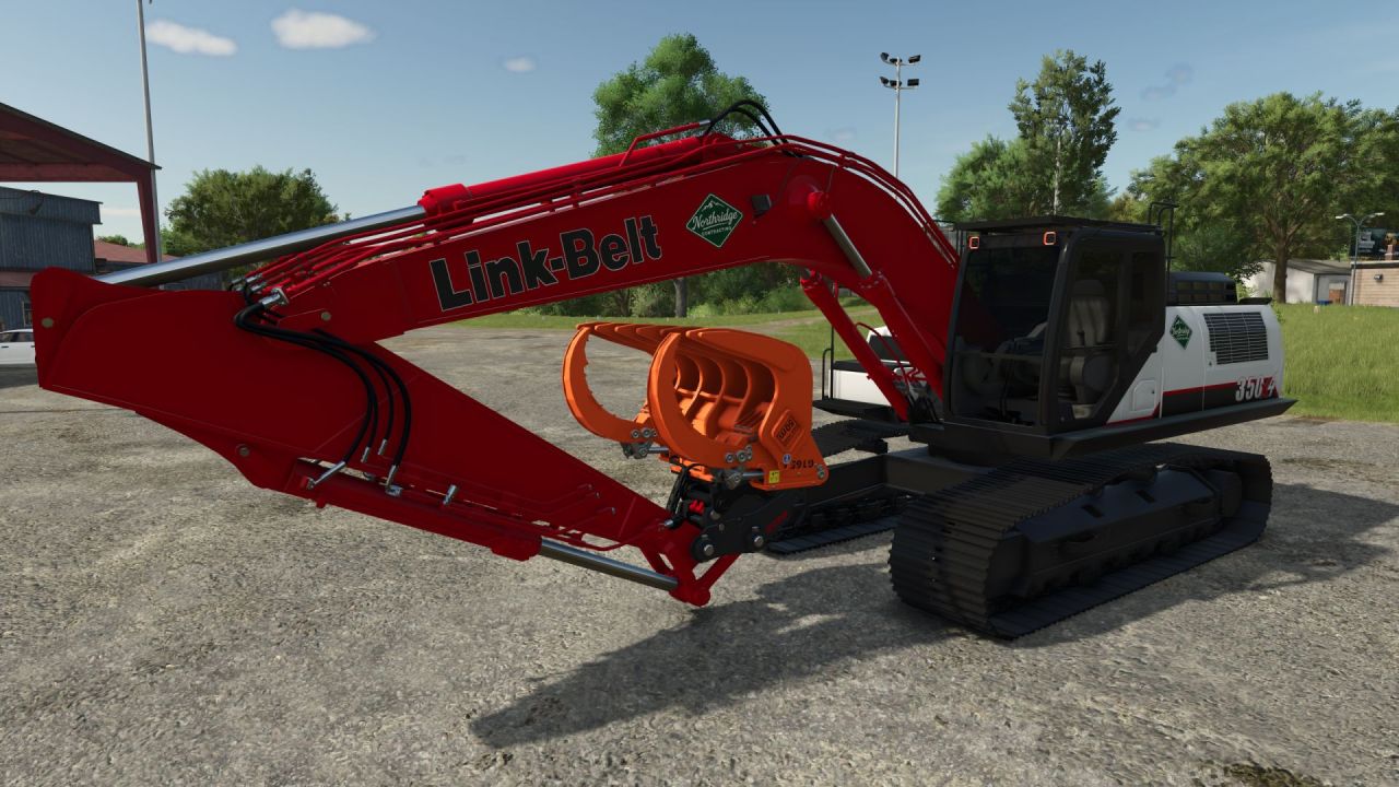 Потужний Екскаватор Case/Link-Belt 350 для FS25 — Розчищення та Земляні Роботи