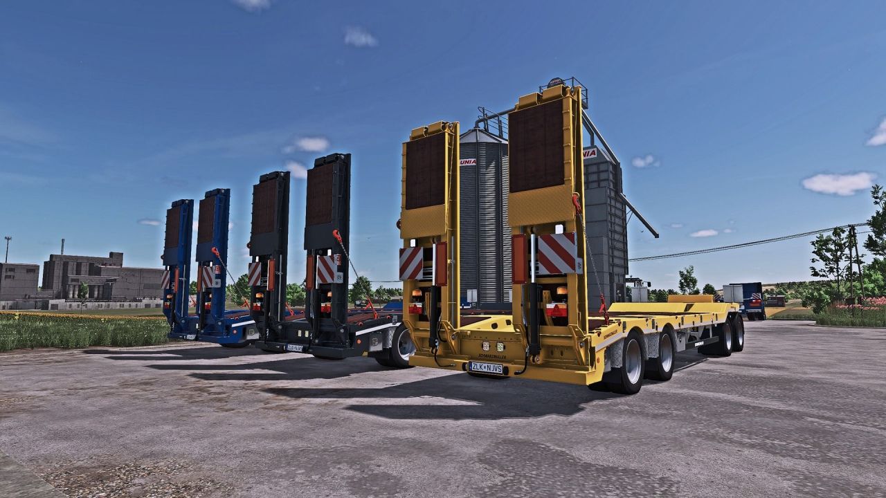 Ефективний Причіп SCHWARZMUELLER 4A для Безпечного Перевезення Техніки у FS25