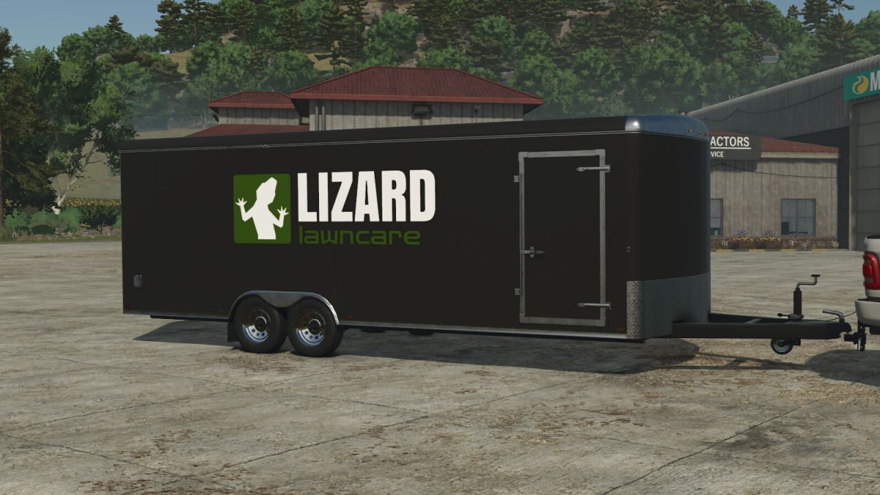 Надійний Закритий Причіп Lizard Enclosed Trailer для Безпечних Перевезень у FS25