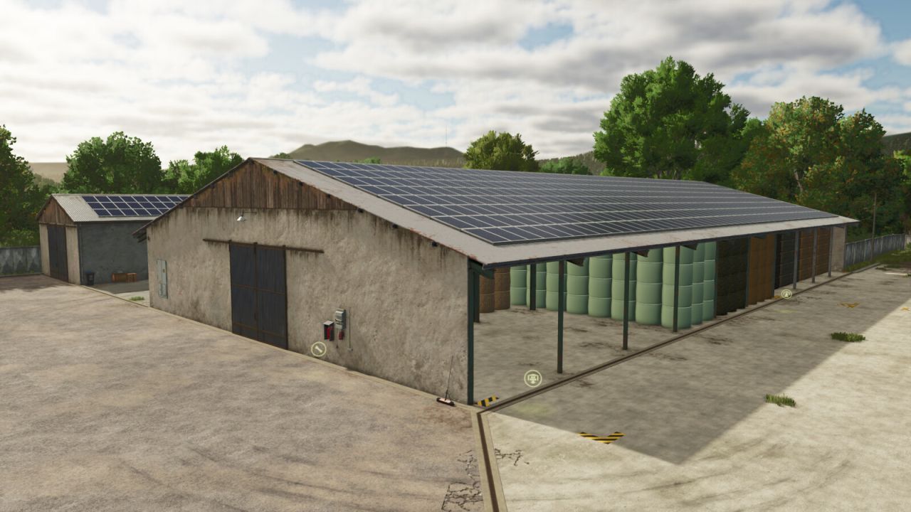 Універсальні Ангари Lizard Multipurpose Sheds — Потужні Сховища для Техніки, Тюків і Піддонів у FS25