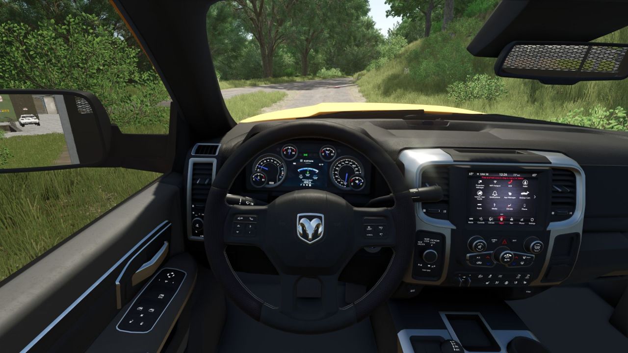 Mocny Pickup Dodge Ram 5500 Stakebed do Prac na Farmie w FS25