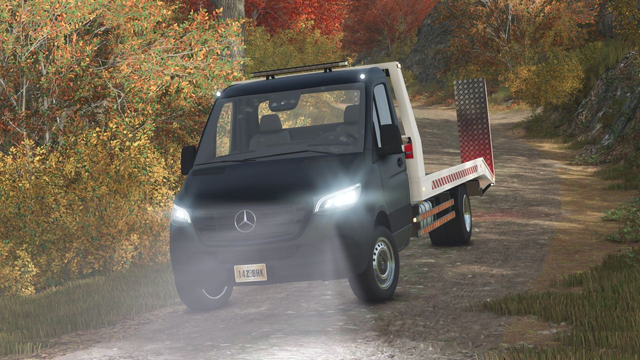 Efficient Mercedes-Benz Sprinter W910 — Fast Tow Truck for Farming Simulator 25