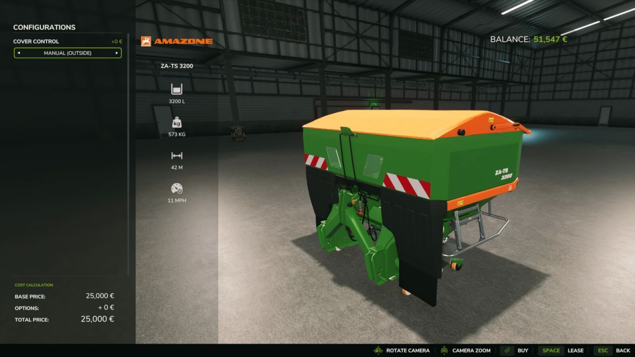 Зручний Manual Cover — Ручне Керування Тентами та Кришками у Farming Simulator 25