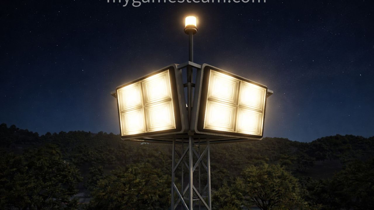 Потужний 360 FloodLight — Яскраве Освітлення Ферми 360° у Farming Simulator 25