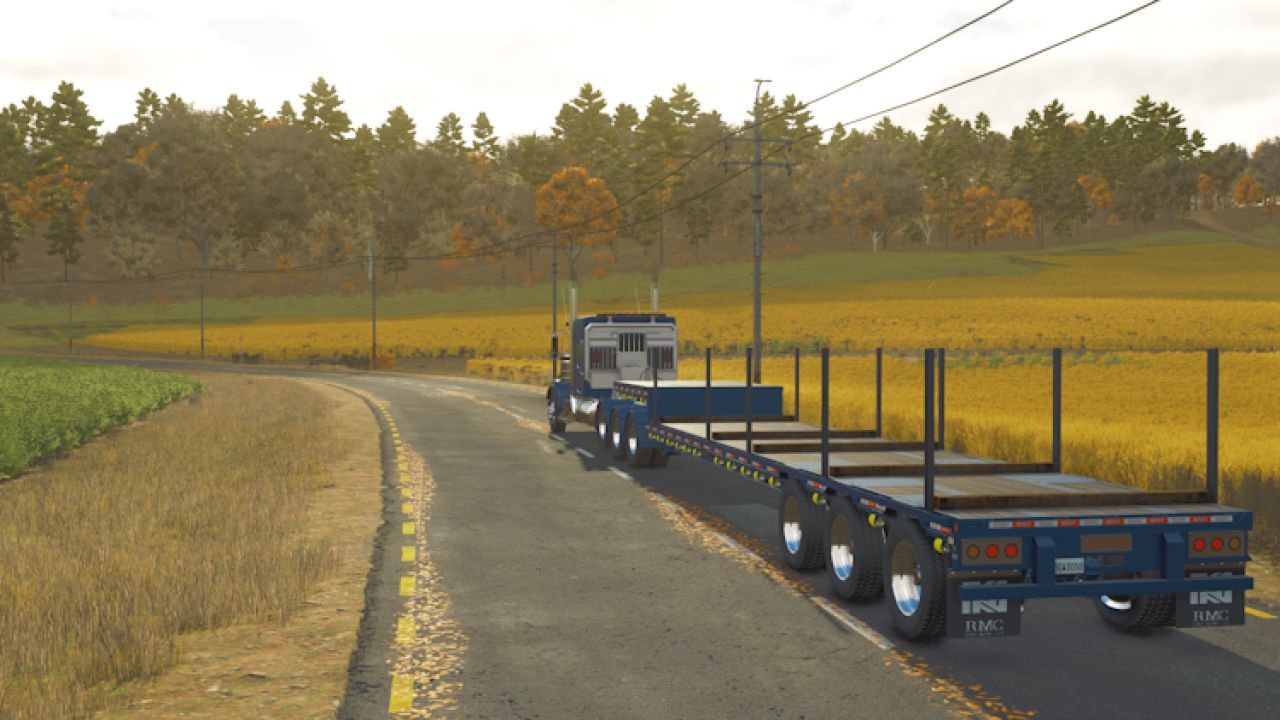 Ефективний Напівпричіп Kalyn Siebert 53ft Stepdeck для Перевезення Техніки у FS25