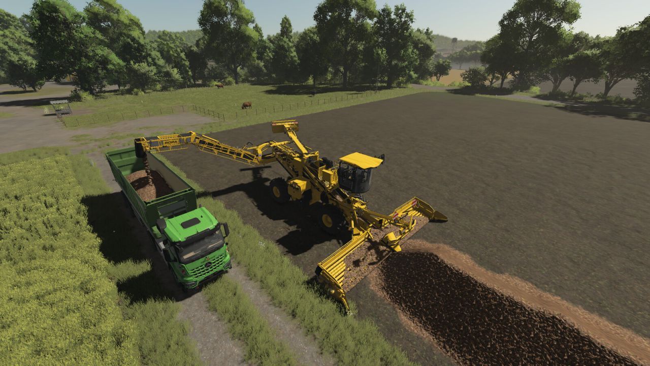 Efektywny Ropa Maus Pack (Maus 5 + NawaRo-Maus) — Potężny Samojezdny Przeładunkowiec do Buraków i Biomasy