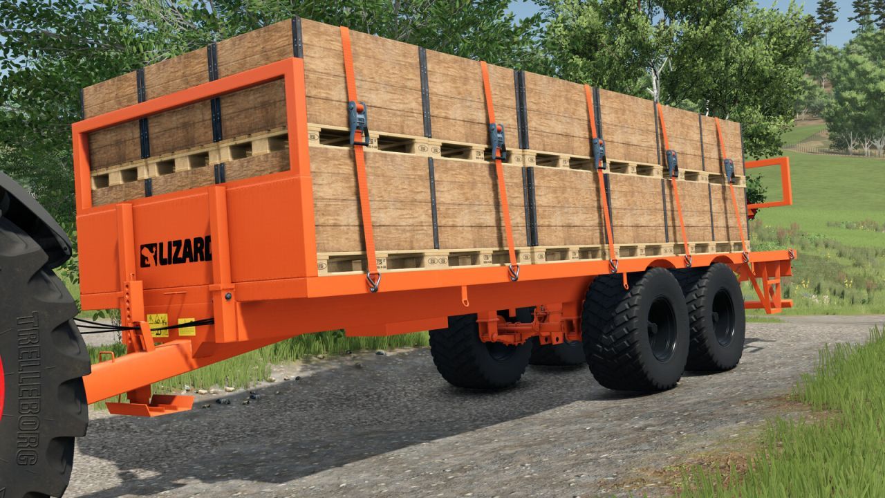 Efektywny Przyczep-Podłoga Lizard GFB 4-16 — Uniwersalny Transport dla Farmy