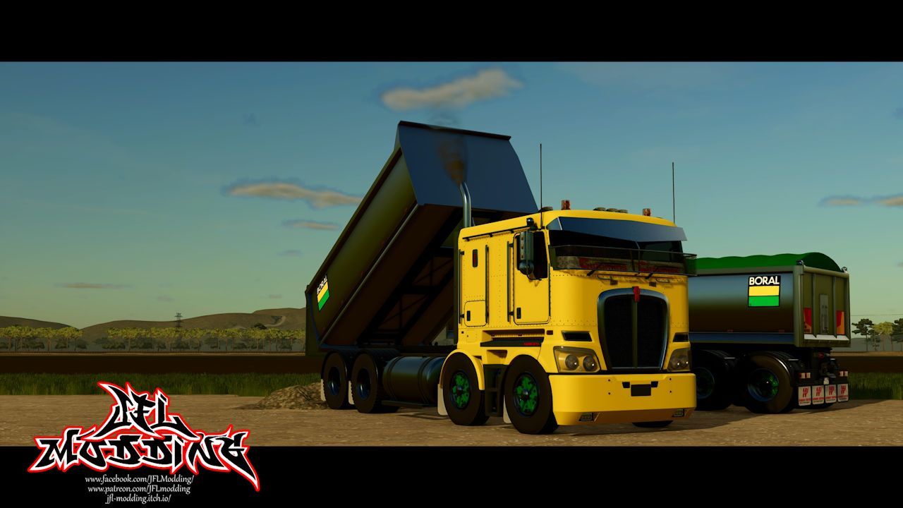 Потужна Вантажівка Kenworth K200 для Farming Simulator 25 з Тюнінгом та Анімаціями - Скріншоти
